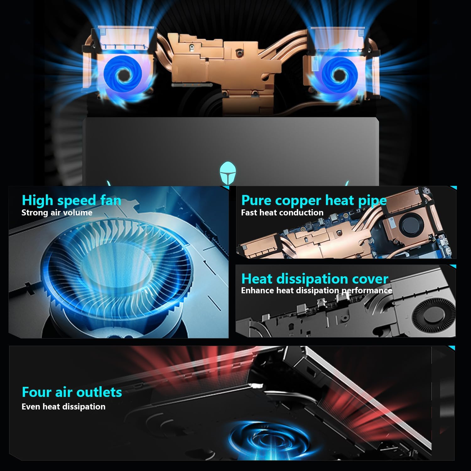 Thunderobot Storm 17 5070 Gaming Laptop, 17.3" QHD 165Hz 2K Display, Core i7-13620H, GeForce RTX 5070, 32GB DDR5 RAM, 2TB SSD, RGB Backlit Keyboard, HDMI, Wi-Fi 6, Win11 Home - Image 5