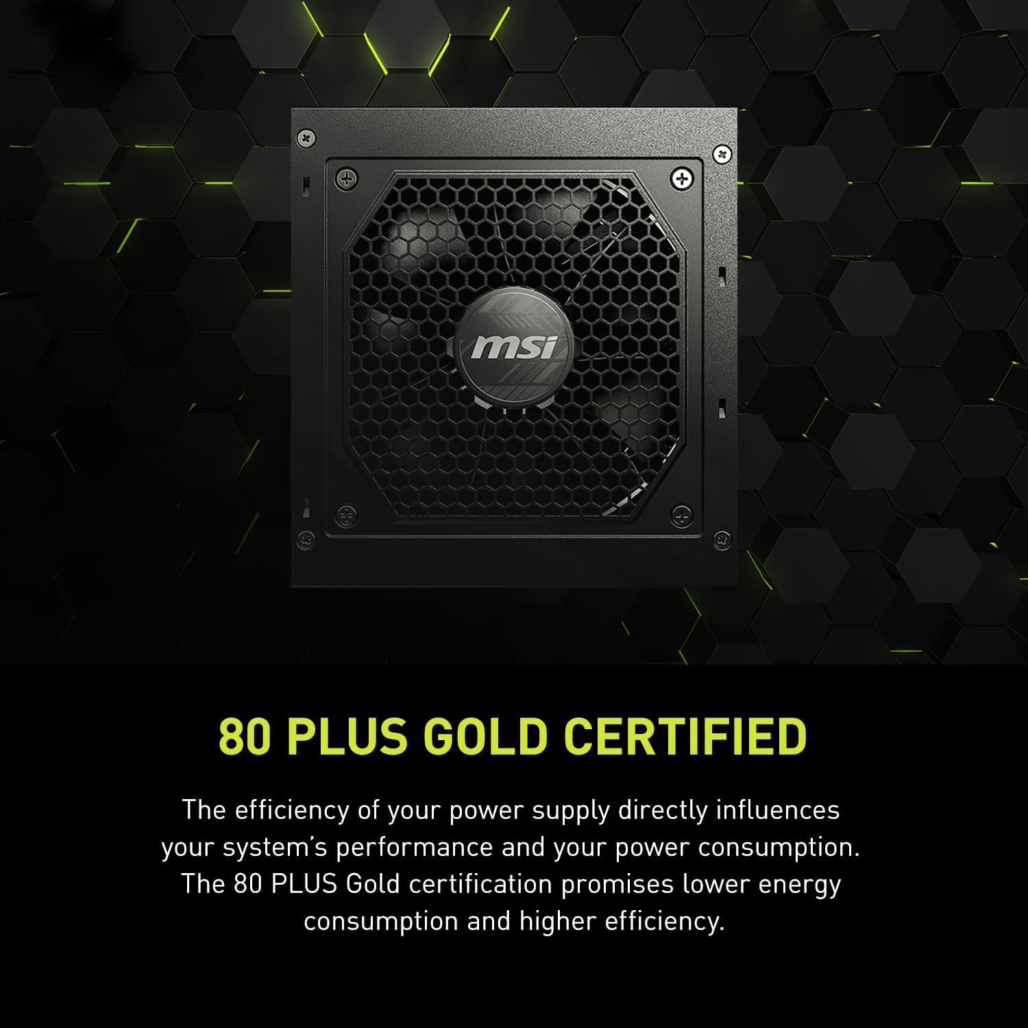 MSI MAG A850GL PCIE5, Fully Modular Compact Gaming 850W Power Supply, 80+ Gold, ATX 3.1 & PCIe 5.1 Ready, Native Dual-Color 12V-2x6 Cable, 10 Year Warranty - Image 7