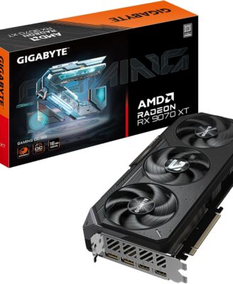GIGABYTE Radeon RX 9070 XT Gaming OC 16G Graphics Card, PCIe 5.0, 16GB GDDR6, GV-R9070XTGAMING OC-16GD Video Card